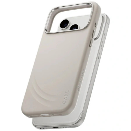 Etui CARE by PanzerGlass FLOW MagSafe na iPhone 17 Pro Max - beżowe