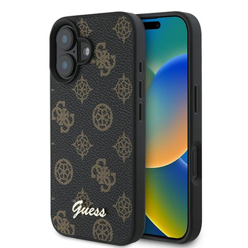 GUESS POKROWIEC DO IPHONE 16 PLUS 6.7 DO MAGSAFE HARDCASE PEONY SCRIPT PU
