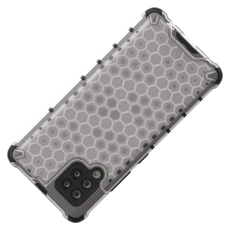HURTEL POKROWIEC DO SAMSUNG GALAXY A42 5G Z PANCERNYM ETUI ŻELOWA RAMKA