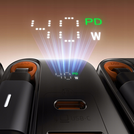 MCDODO SZYBKA ŁADOWARKA SIECIOWA ZASILACZ 3X USB-C PD USB GAN 40W KABEL 1M