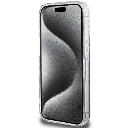 Etui Guess IML GCube MagSafe na iPhone 15 Pro - czarne