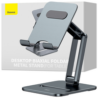 Baseus Desktop Biaxial Foldable podstawka/stojak metalowy do tabletu szary (LUSZ000113)