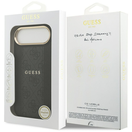 Etui Guess 4G Stripe MagSafe do iPhone   Air czarny