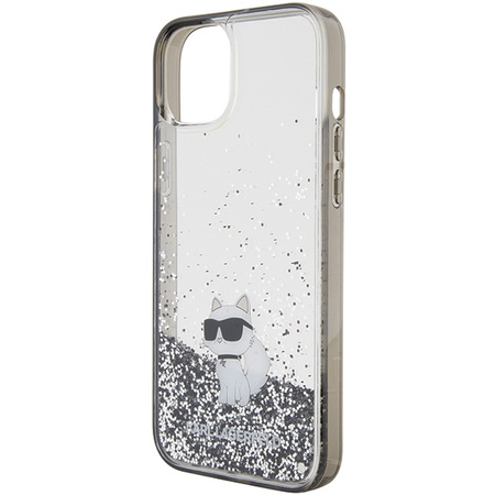 KARL LAGERFELD CASE HARDCASE DO IPHONE 15 14 PLUS TRANSPARENTNE Z CHOUPETTE