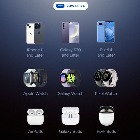 SPIGEN ŁADOWARKA 1-PORTOWA 20W DO APPLE IPHONE 11 12 13 SZYBKIE ŁADOWANIE