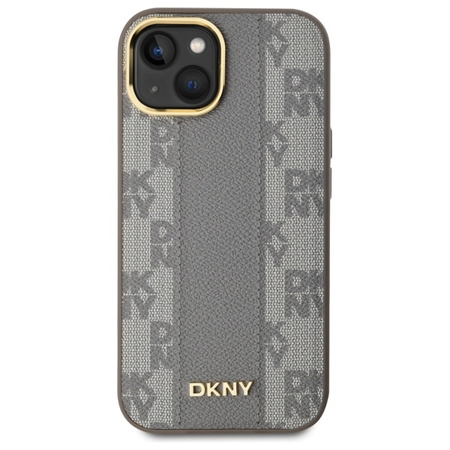 DKNY ETUI HARDCASE DO IPHONE 15 PLUS 6.7 DO MAGSAFE LEATHER CHECKERED MONO
