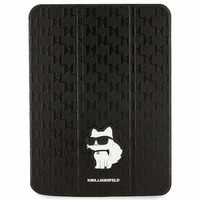 Etui Karl Lagerfeld KLFC11SAKHPCK na iPad 10.9" Folio Magnet Allover Cover - czarne Saffiano Monogram Choupette