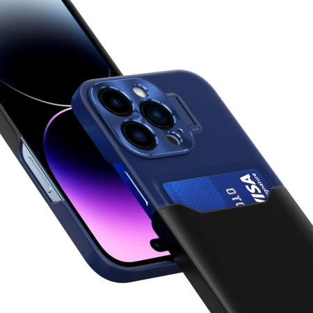 HURTEL LEATHER STAND CASE DO IPHONE 14 PLUS ETUI Z KLAPKĄ PORTFEL PODSTAWKA