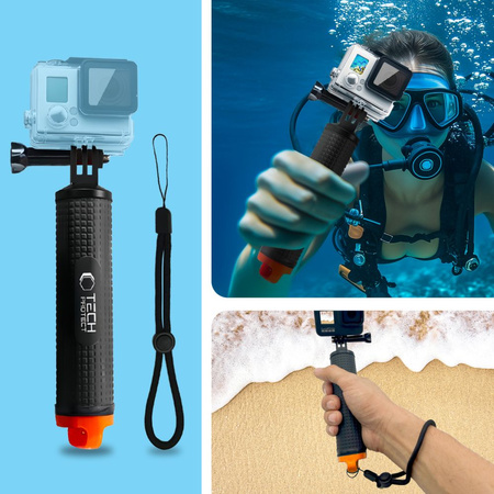 TECH-PROTECT GRIP RĘKOJEŚĆ FLOAT DO GOPRO DJI STABILNE UŻYTKOWANIE W WODZIE