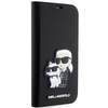Etui Karl Lagerfeld KLBKP14LSANKCPK na iPhone 14 Pro bookcase - czarne Saffiano Karl&Choupette