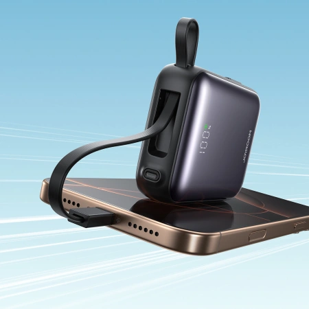 JOYROOM POWERBANK JR-PBF27 10000MAH 22.5W Z WBUDFANYMI KABLAMI USB-C