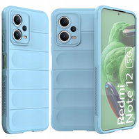Magic Shield Case etui do Xiaomi Redmi Note 12 5G / Poco X5 5G elastyczny pancerny pokrowiec jasnoniebieskie