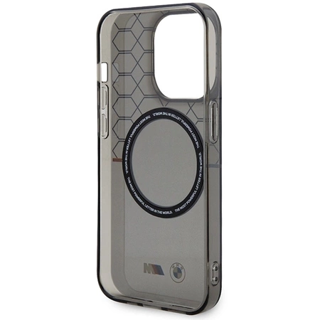 Etui BMW Pattern MagSafe na iPhone 15 Pro Max - szare