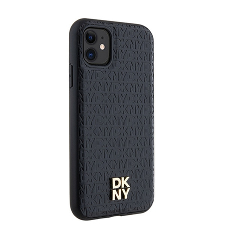 DKNY ETUI DO IPHONE 11 Xr 6.1 HARDCASE SKÓRZANE Z LOGO I MONOGRAM