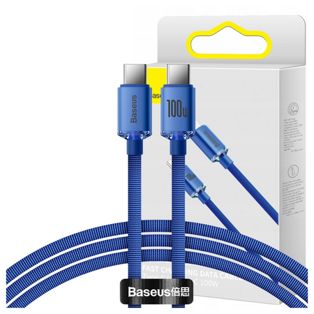 BASEUS KABEL USB-C 100W 1.2M DO TELEFONÓW I LAPTOPÓW SZYBKIE ŁADOWANIE 1.2M
