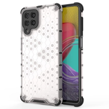HURTEL HONEYCOMB ETUI POKROWIEC DO SAMSUNG GALAXY M53 5G Z ŻELOWĄ RAMKĄ