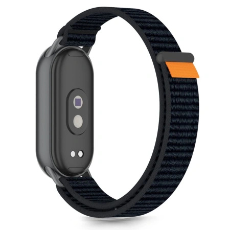Pasek Tech-Protect Nylon Pro na Xiaomi Smart Band 8 / 9 / 10 / NFC - czarno-pomarańczowo