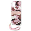 Guess GUHCP13MKCABPI iPhone 13 6,1" różowy/pink hardcase Camo Strap Collection