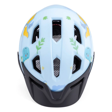 Kask rowerowy dziecięcy MTB Wozinsky z odpinanym daszkiem 48-52 cm - jasnoniebieski