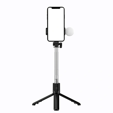 HURTEL SELFIE STICK WH1YXS Z LAMPĄ 1M DO TELEFONÓW I SMARTFONÓW DO NAGRANIA