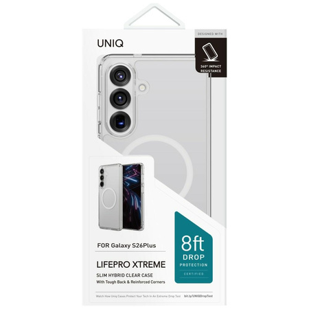 Etui UNIQ LifePro Xtreme do Samsung      Galaxy S26 Plus Magclick Charging przezroczysty