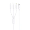 FONENG kabel XS07 3w1 3A 1.2M Biały