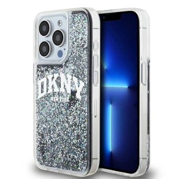 DKNY HARDCASE LIQUID GLITTER DO IPHONE 14 PRO 6.1 Z LOGO POKROWIEC