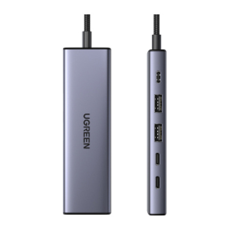 Hub USB-C UGREEN CM511 6-portowy DisplayPort 4K PD100W