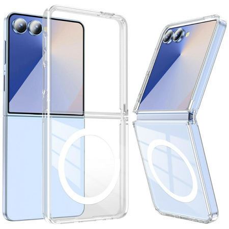 Etui Beline Clear MagSafe do Samsung     Galaxy Z Flip7 przezroczysty
