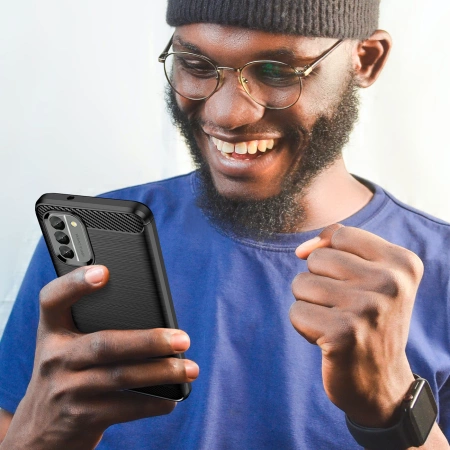 HURTEL ETUI CARBON DO NOKIA G400 SILIKONOWY POKROWIEC O WYSOKIEJ ODPORNOŚCI