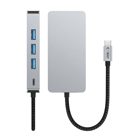TECH-PROTECT HUB ADAPTER 9IN1 TYPE-C DO KOMPUTERA USB3.0 HDMI 4K PD100W