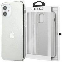 Guess GUHCP12S3D4GTR iPhone 12 mini 5,4" transparent hardcase 4G 3D Pattern Collection