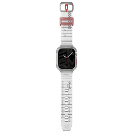 Skinarma pasek+etui Saido 2in1 Apple     Watch 45/44mm przezroczysty/clear
