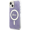 Etui Guess GUHMP14SH4STU na iPhone 14 purpurowy/purple hardcase 4G MagSafe