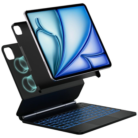 Etui Typecase Edge + z klawiaturą do     iPad Air 13" 2024/2025 włókno węglowe