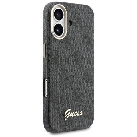 Etui Guess 4G Script MagSafe do iPhone   17 czarny
