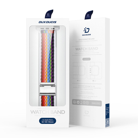 Dux Ducis Strap (Mixture II Version) pasek Apple Watch SE, 8, 7, 6, 5, 4, 3, 2, 1 (41, 40, 38 mm) pleciona opaska bransoleta pale stripes