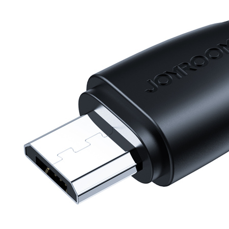 Joyroom kabel USB - micro USB 2.4A Surpass Series do szybkiego ładowania i transferu danych 2 m czarny (S-UM018A11)