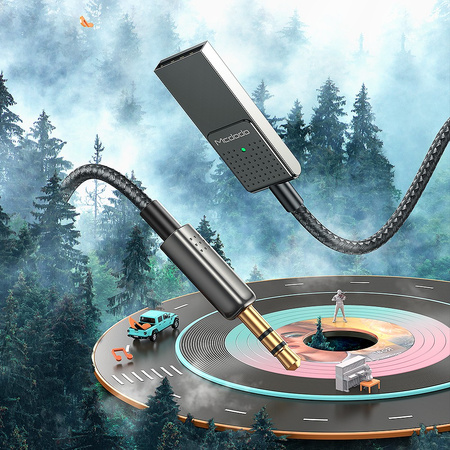 MCDODO TRANSMITER ADAPTER ODBIORNIK AUDIO BLUETOOTH 5.1 AUX DO SAMOCHODU