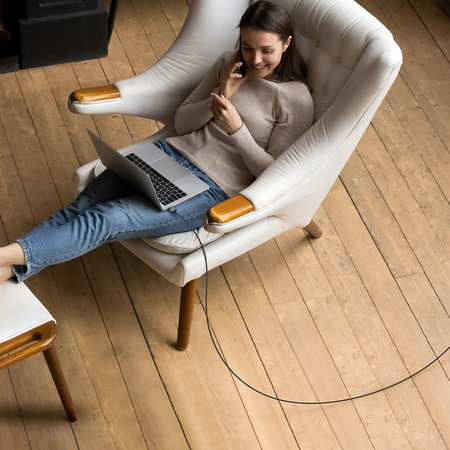 MCDODO KABEL DO ZASILACZA ŁADOWANIA MACBOOK AIR PRO USB-C MAGSAFE 3 140W 2M