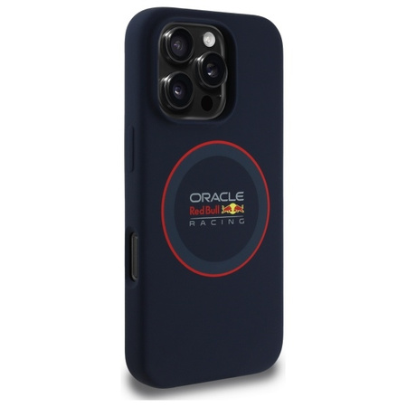 Red Bull RBHMP16X24SIILVR iPhone 16 Pro  Max 6.9 hardcase granatowy/navy Silicone Red Ring MagSafe