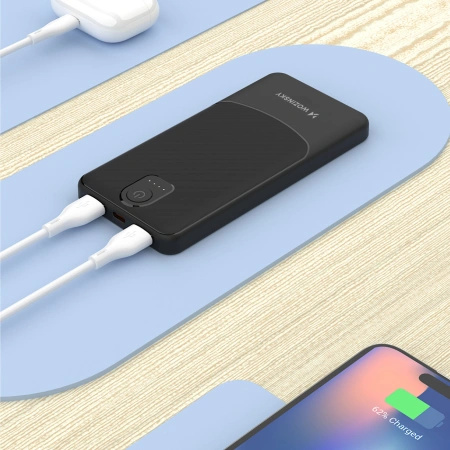 Powerbank Wozinsky Wpower WPBBK-2 10000 mAh 10 W 2x USB 2 A - czarny