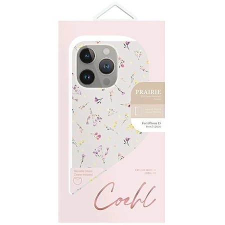 Etui UNIQ Coehl Prairie na iPhone 15 Pro Max - beżowe