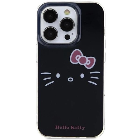 Etui Hello Kitty IML Kitty Face na iPhone 14 Pro - czarne