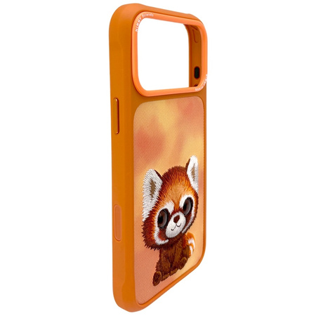 Etui Nimmy Big Eyed Pet 2.0 Raccoon do   iPhone 17 Pro Max pomarańczowy