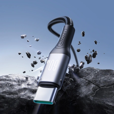 JOYROOM KABEL 60W USB-C DO USB-C 2M DO TELEFONÓW LAPTOPÓW Z ŁADOWANIEM