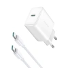 JOYROOM ŁADOWARKA SIECIOWA Z KABLEM C-C 30W DO IPHONE 12 13 14 GALAXY 1M