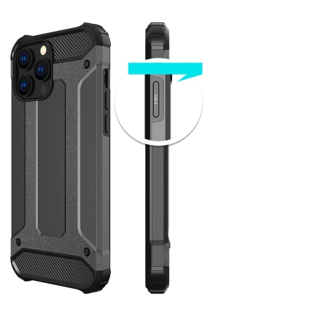 HURTEL HYBRYDOWE ETUI POKROWIEC DO IPHONE 13 PRO MAX PANCERNE ZŁOTE