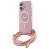 GUESS ETUI HARDCASE DO IPHONE 16 6.1 CROSSBODY CORD SCRIPT DO MAGSAFE