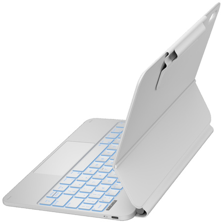 Etui Typecase Edge z klawiaturą do iPad  11" (A16) 2025 / iPad 10.9" 2022 biały